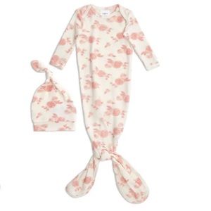 Aden and Anais Sleep Gown + Hat Rosettes
